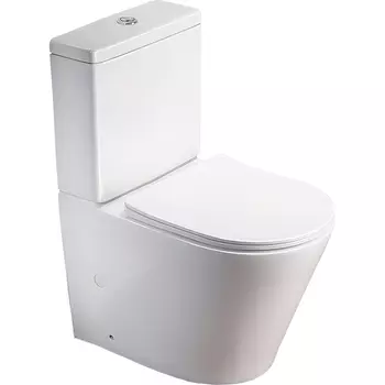 Унитаз-компакт SantiLine SL-5014 с сиденьем микролифт, белый