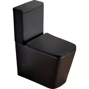 Унитаз-компакт SantiLine SL-5017MB черный матовый