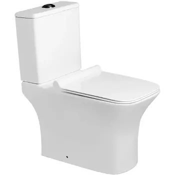 Унитаз-компакт SantiLine SL-5023 с сиденьем микролифт, белый