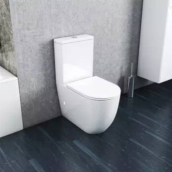 Унитаз-компакт Teymi Lina T40103 безободковый, сиденье микролифт