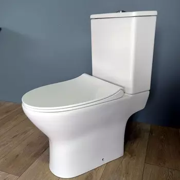 Унитаз-компакт Teymi Ritta T40803 безободковый, сиденье микролифт