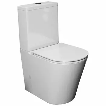 Унитаз-компакт Teymi Solli T40203 безободковый, сиденье микролифт