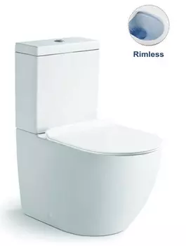 Унитаз-компакт Vincea Globo VT2-14 безободковый, белый