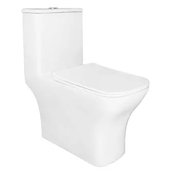 Унитаз-моноблок Azario Lodi AZ-8617B с функцией биде, безободковый, с сиденьем микролифт