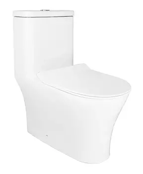 Унитаз-моноблок Azario Safi AZ-0852 безободковый, с сиденьем микролифт