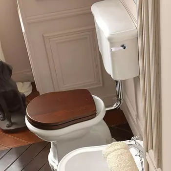 Унитаз напольный Kerasan Retro 101101 с низким бачком, с боковой ручкой, горизонтальный выпуск