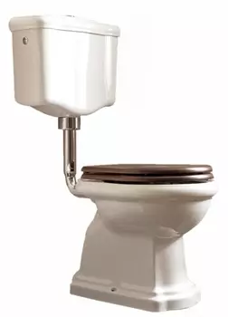 Унитаз напольный Kerasan Retro 101101 с низким бачком, горизонтальный выпуск