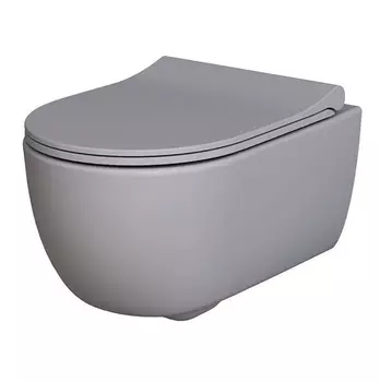 Унитаз подвесной Ambassador Abner 103T20301R-102T20301S матовый серый