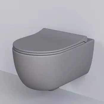 Унитаз подвесной Ambassador Abner 103T20301R серый матовый