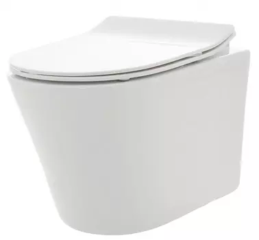 Унитаз подвесной AQUAme AQM2001 безободковый, с микролифтом