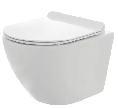 Унитаз подвесной AQUAme AQM2002 безободковый, с микролифтом