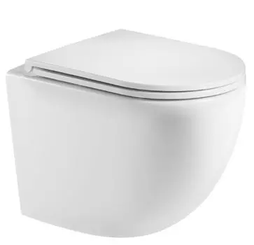 Унитаз подвесной AQUAme AQM2002MW безободковый, с микролифтом