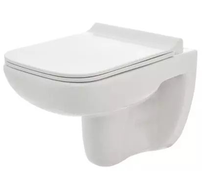 Унитаз подвесной AQUAme AQM2007 безободковый, с микролифтом