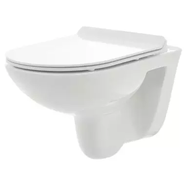 Унитаз подвесной AQUAme AQM2008 безободковый, с микролифтом