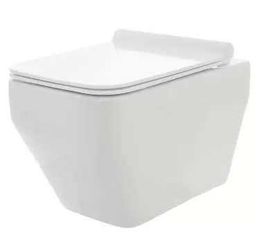 Унитаз подвесной AQUAme AQM2009 безободковый, с микролифтом