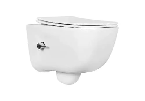 Унитаз подвесной Aquatek Дива AQ2012B-00 сиденье с микролифтом, с функцией биде, безободковый, белый