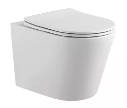 Унитаз подвесной Aquatek Вега AQ1904T-00 безободковый, сиденье микролифт, смыв ТОРНАДО