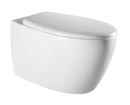 Унитаз подвесной Art&Max Imola AM217CHR/SC безободковый, с сиденьем микролифт