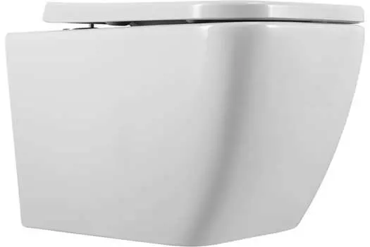 Унитаз подвесной Art&Max Monza AM232CHR/SC безободковый, с сиденьем микролифт