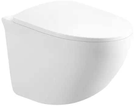 Унитаз подвесной Art&Max Pescara AM016CHR/SC безободковый, с сиденьем микролифт