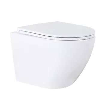 Унитаз подвесной Azario Grado AZ-0046 -N безободковый, с сиденьем микролифт