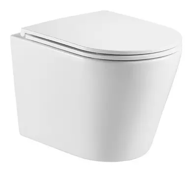 Унитаз подвесной Azario Teramo AZ-0053-UQ безободковый, с сиденьем микролифт