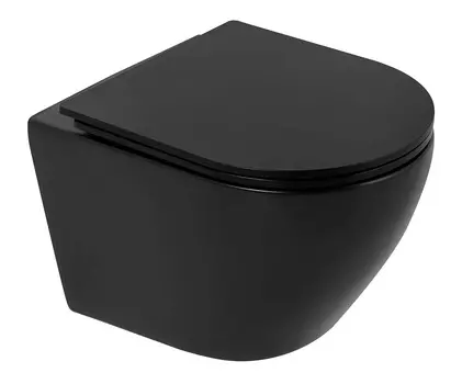 Унитаз подвесной BelBagno Colorato BB062CHR-MB черный матовый