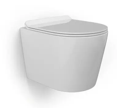 Унитаз подвесной beWash Aldo BKWHR001480 с микролифтом, белый глянцевый