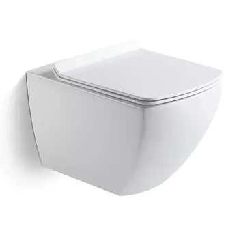 Унитаз подвесной Black&White Universe W726 с микролифтом