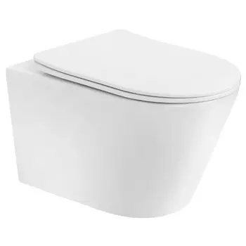 Унитаз подвесной Boheme Avva 973-SET-W с сиденьем микролифт, белый глянец
