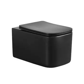 Унитаз подвесной Boheme Mane 970-SET-B с микролифтом, черный матовый