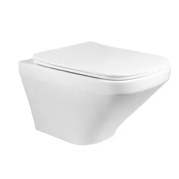 Унитаз подвесной Bond Cube F11-10 безободковый, с сиденьем микролифт, белый