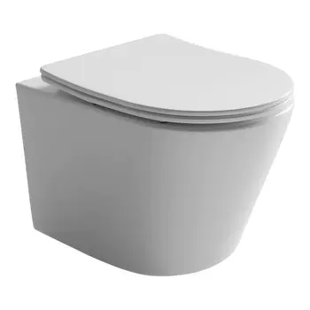 Унитаз подвесной Ceramicanova Balearica Rimless CN6000 безободковый, с микролифтом