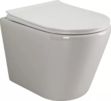 Унитаз подвесной Ceramicanova Highlight CN1804 безободковый, с микролифтом