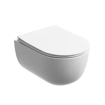 Унитаз подвесной Ceramicanova Modena CN6063MW безободковый, с микролифтом