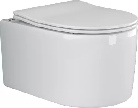 Унитаз подвесной Ceramicanova Moments CN3003 безободковый, с микролифтом