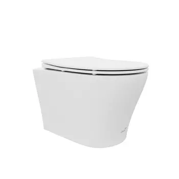 Унитаз подвесной Ceruttispa Adige Aria CT9245 безободковый, с сиденьем микролифт, белый матовый