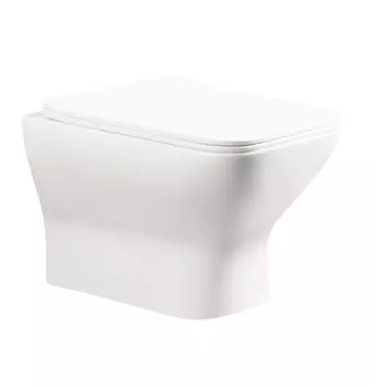 Унитаз подвесной Ceruttispa Ellero Aria PP CT10481 безободковый, с сиденьем микролифт