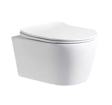 Унитаз подвесной Ceruttispa Sella UF CT10362 безободковый, с сиденьем микролифт, белый