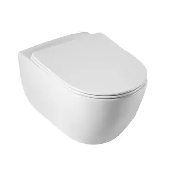 Унитаз подвесной Cezares Comfort CZR-191-TH/BS безободковый, с функцией биде