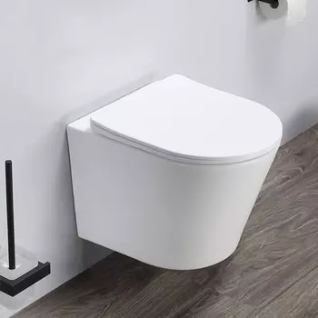 Унитаз подвесной Comforty 105MW безободковый, белый матовый