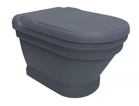 Унитаз подвесной Creavit Antik AN320-00BM00E-0000 с функцией биде, базальт матовый