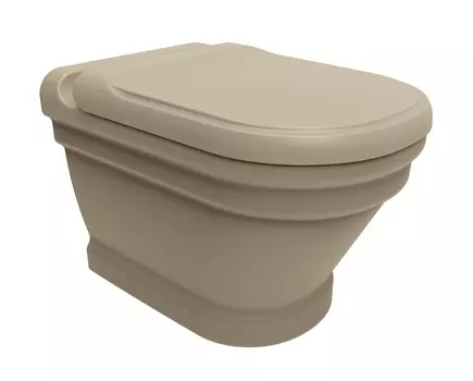 Унитаз подвесной Creavit Antik AN320-00CM00E-0000 с функцией биде, капучино матовый