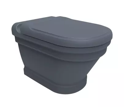 Унитаз подвесной Creavit Antik AN320-11BM00E-0000 базальт матовый