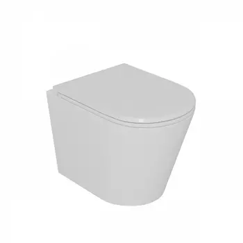 Унитаз подвесной D&K Venice DT1026516 безободковый (торнадо) с микролифтом, белый