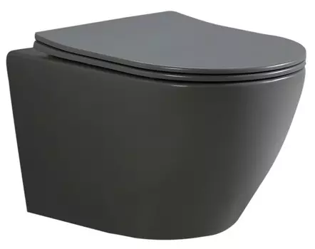 Унитаз подвесной Esbano Amapola-N ESUPAMAPNGM серый матовый