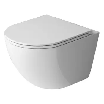 Унитаз подвесной Esbano Gardena-49T ESUPGARD49TW безободковый, с сиденьем микролифт, белый