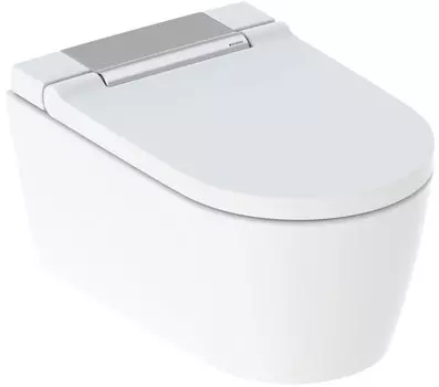 Унитаз подвесной Geberit AquaClean Sela 146.224.21.1 вставка глянцевый хром