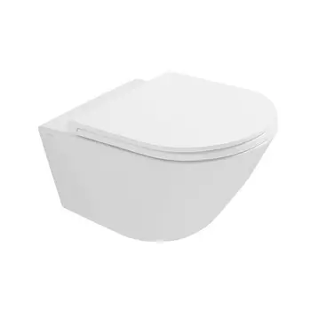 Унитаз подвесной Globo Forty3 FOS05.BI безободковый 57x36 см