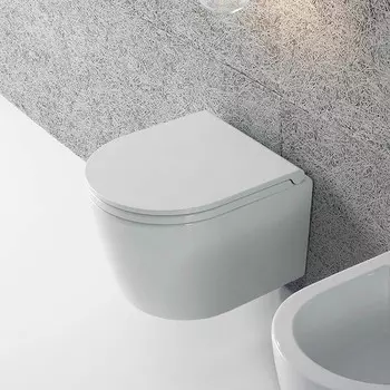 Унитаз подвесной Globo Forty3 FOS06.BI безободковый 43x36 см